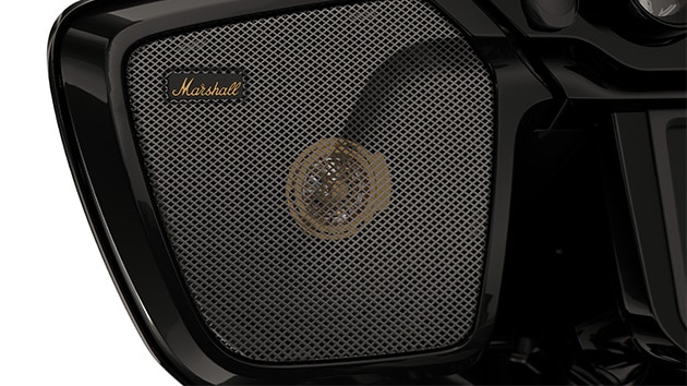 Installed Marshall speakers.