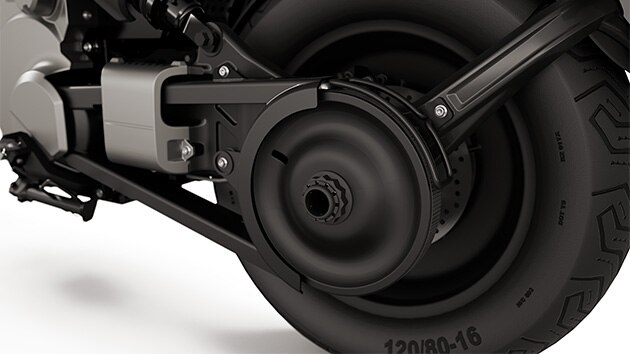 The rear wheel swinging arm of the eParkourer CE 02 from BMW Motorrad